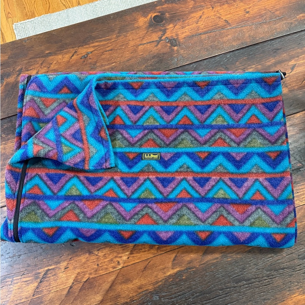 L.L. Bean Multicolor Chevron sleeping bag~